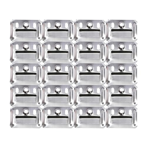 100 Stück integrierte Wandpaneel-Befestigungselemente aus Edelstahl for die Möbelinstallation(50x35x0.5mm) von ZHUNTESM