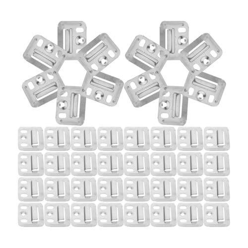 200 Stück Edelstahl-Verriegelungsclips for abgehängte integrierte Wandpaneele zur Befestigung von Senkkopfschrauben(50x35x0.5mm) von ZHUNTESM