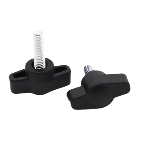 Flügelschraube mit T-Kopfgriff aus Kunststoff und Nylon, 3 Stück manuelle Schraube(M6x25mm) von ZHUNTESM