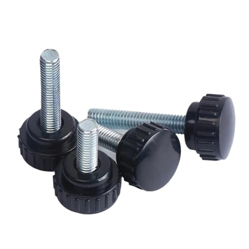 Rändelschrauben mit Rundkopf aus Nylon-Kunststoff, 5 Stück Rändelschrauben(M10x16mm) von ZHUNTESM