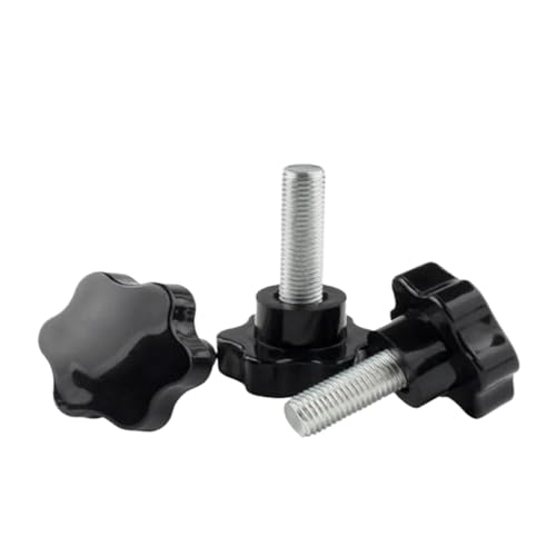 Sternförmige manuelle Rändelschraube aus Kunststoff, 3-teilige Knopfbefestigungsschraube(M5 x20mm) von ZHUNTESM