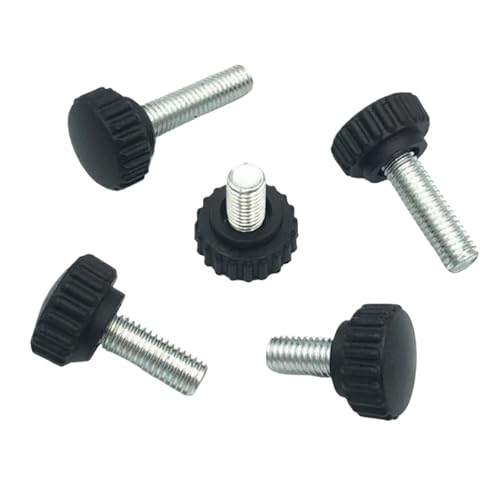 Strukturierte Nylon-Handschraube mit rundem Kopf aus Kunststoff, 3-teilige Daumengriffschraube(M6x20mm) von ZHUNTESM