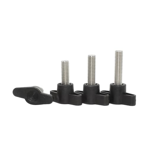 Z-Griffschrauben aus Edelstahl 304, 4 Stück mechanisch verstellbare Rändelschrauben(M6x35mm) von ZHUNTESM