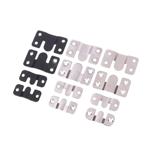 ZHUNTESM 2 Sets Hochleistungs-Bilderrahmenhaken aus Edelstahl, Foto-Displayhaken(Silver,Large) von ZHUNTESM