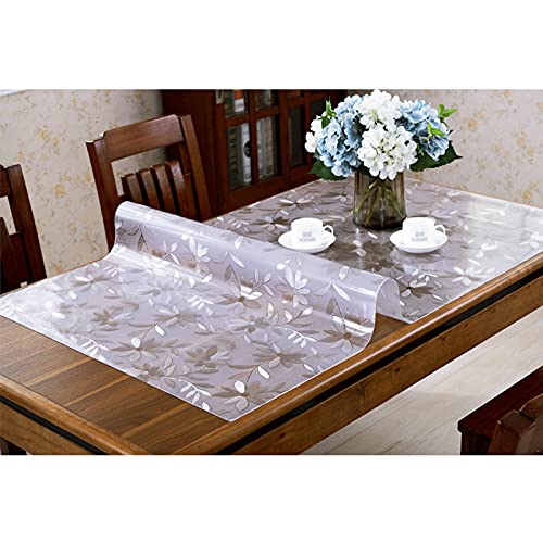 Transparente Matt Tischdecke,PVC Tischschutz Folie,Glasklar Tischmatte,Küche Tischabdeckung,Wasserdicht Tischsets,Fettdicht Tischschoner,für Garten Balkon Terrasse Picknick,2mm Dick (60 * 60cm) von ZHUOZ1T