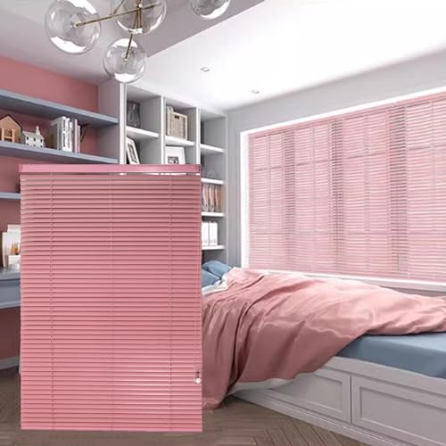 ZHUOZ1T Aluminium Jalousie,Alu-Jalousie in Rosa,Wasserdicht Verdunklung Lamellen Vorhang,Sonnenschutz Sichtschutz,für Schlafzimmer/Küche/Bad,Mit Zubehör,Anpassbar,Breite x Höhe (60x160cm) von ZHUOZ1T