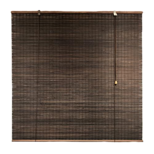 ZHUOZ1T Bambusrollo Natur Bambus-Rollo,95% Verdunkelungsrollos,Bambus Raffrollo,Sonnenschutz Sichtschutz Rollo Seitenzugrollo,für Fenster und Türen,Breite×Höhe (65cm x 100cm,Brown) von ZHUOZ1T
