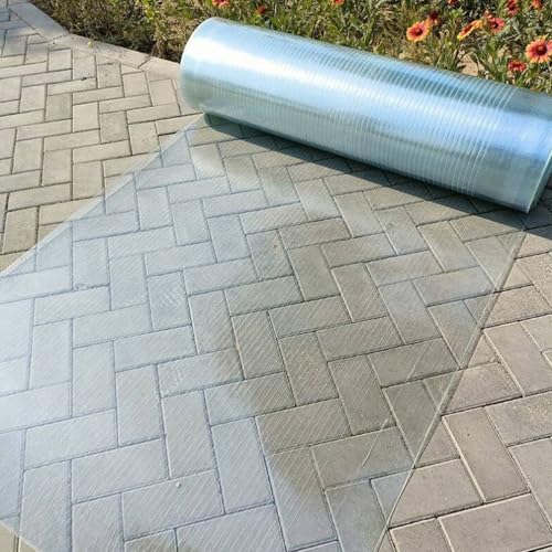 ZHUOZ1T Polycarbonat-Dachbahn,1 mm Glasfaserplatte,Regenfeste Isolierung UV-beständig Gewächshausplatten,für Garten,Carport,Frühbeet,Leicht zu Biegen und zu Schneiden (0.8m x 5m) von ZHUOZ1T