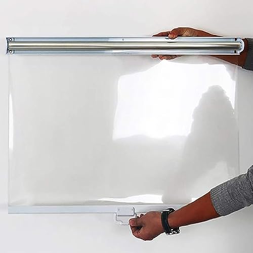 ZHUOZ1T Transparentes Kunststoff-Rollo mit Zuggriff,Lebensmittelqualität PET-Rollo,Frischhaltender Staubdichter Vorhänge,Für Gefrierschrank,Vitrine,Feinkostschrank,Breite x Höhe (45x100cm) von ZHUOZ1T