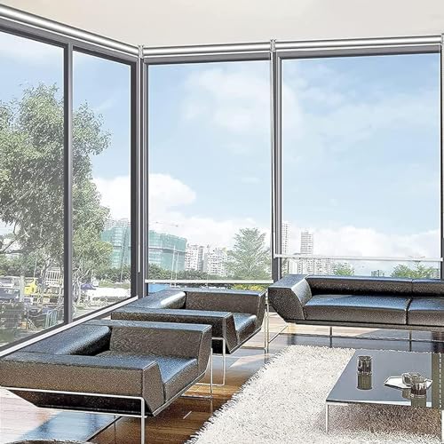 ZHUOZ1T Transparentes Wasserdichtes Rollo,Outdoor PVC Kunststoff Regenschutz Vorhänge,Durchsichtige Gartenrollos,Seitenzugrollo,für Draussen Garage Terrassen Garten Balkon,Breite x Höhe (110x260cm) von ZHUOZ1T