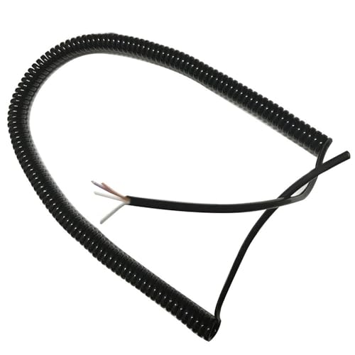 2-adriges 3-adriges Teleskop-Signalleitungs-Federkabel, 0,2 mm quadratisches mehradriges Spiralkabel aus Kupferkern, schwarzes Federspiralkabel(2 core 0.2mm square) von ZHURDFT