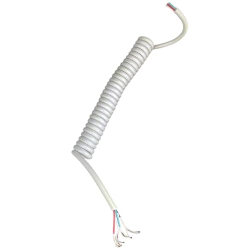 4-adriges weißes Federkabel, 3 mm Außendurchmesser, Federkabel, Auto-Teleskop-Federdraht, Federdraht, DIY-Kabel, Spiralverlängerung 4-adriges weißes Federkabel, 3 mm Außendurchmesser, Federkabel, Auto-Teleskop-Federdraht, Federdraht, DIY-Kabel, Spiralverlängerung von ZHURDFT
