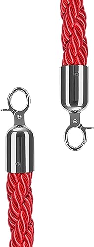 Abspannseil, Seilabsperrung for Leitkegel/Parkplatzabsperrung, 2 Stück hängende Leitpfostenseile mit polierten Haken, 5 Farben zur Auswahl(Green,120cm/4ft) von ZHURDFT