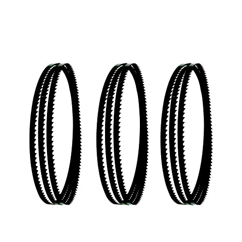 Bandsäge 3 Stück 1712 x 6 0,36 mm Bandsägeblätter 4 TPI for Metabo BAS 260 for Swift, for 261 for gebogene Schnitte aus Holz und Kunststoff von ZHURDFT
