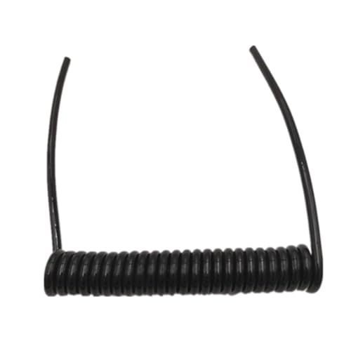 Einziehbares Verlängerungskabel, Spiralkabel, 3 Adern, 0,5 mm², quadratisch, 2,5m, 7, Federdraht, schwarzes Netzkabel, ausziehbarer Draht, einziehbare Spule(3 Core 20awg,Line length 7.5 meter) von ZHURDFT