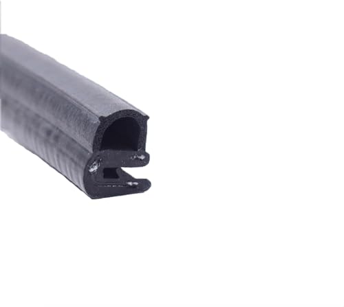 Kantenschutz, Dichtungsstreifen, U-Gummi-Dichtungsstreifen, 3,28 Fuß, schwarze Zierdichtung mit seitlicher Blase for Autos, Boote, LKWs und Heimanwendungen, 17 mm x 12 mm (Größe: 17 m).(15mm x 12mm) von ZHURDFT