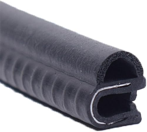 Kantenschutz, Dichtungsstreifen, U-Gummi-Dichtungsstreifen, 3,28 Fuß, schwarze Zierdichtung mit seitlicher Blase for Autos, Boote, LKWs und Heimanwendungen, 17 mm x 12 mm (Größe: 17 m).(15mm x 13mm) von ZHURDFT