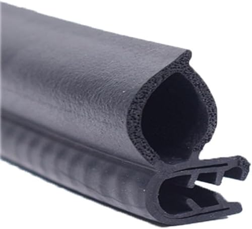 Kantenschutz, Dichtungsstreifen, U-Gummi-Dichtungsstreifen, 3,28 Fuß, schwarze Zierdichtung mit seitlicher Blase for Autos, Boote, LKWs und Heimanwendungen, 17 mm x 12 mm (Größe: 17 m).(25mm x 16mm) von ZHURDFT