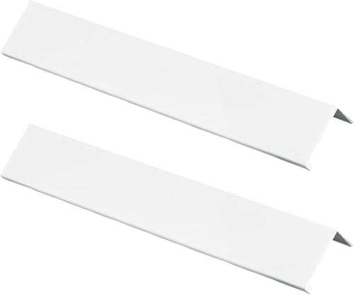 Schrankgriffe, 2 Stück 128 mm Schrankgriff, Aluminiumlegierung, Fingerkanten-Zuggriff, verdeckte Möbelgriffe, moderner Schubladengriff, weiß(Right Angle,Length 400mm) von ZHURDFT