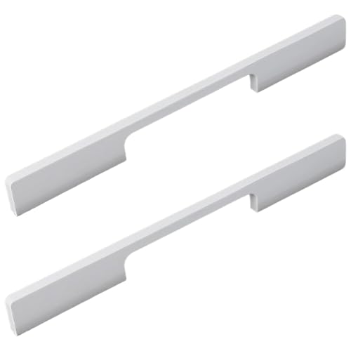 Schrankgriffe, 2 Stück Türgriffe, weiße Küchenschrankgriffe, Stangengriffe, Schrankgriffe, Schubladengriff aus Aluminiumlegierung for Kommoden, Kleiderschrank, Badezimmer, Dusche(128 mm) von ZHURDFT