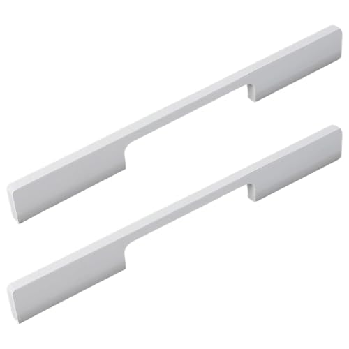 Schrankgriffe, 2 Stück Türgriffe, weiße Küchenschrankgriffe, Stangengriffe, Schrankgriffe, Schubladengriff aus Aluminiumlegierung for Kommoden, Kleiderschrank, Badezimmer, Dusche(160 mm) von ZHURDFT