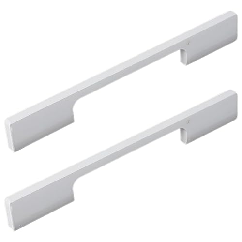 Schrankgriffe, 2 Stück Türgriffe, weiße Küchenschrankgriffe, Stangengriffe, Schrankgriffe, Schubladengriff aus Aluminiumlegierung for Kommoden, Kleiderschrank, Badezimmer, Dusche(96 mm) von ZHURDFT