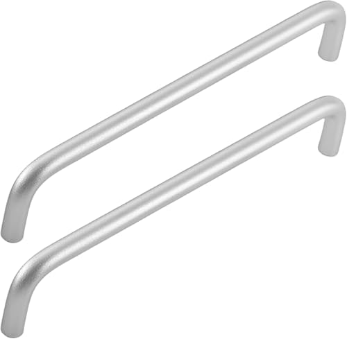 Schrankgriffe, 2 Stück massiver runder Griff aus Aluminiumlegierung, 80 mm Lochmittenabstand, U-förmiger Schrankbeschlaggriff for Schlafzimmer, Badezimmer, Küchenschränke, Türen(Silver,Length 130mm) Schrankgriffe, 2 Stück massiver runder Griff aus Aluminiumlegierung, 80 mm Lochmittenabstand, U-förmiger Schrankbeschlaggriff for Schlafzimmer, Badezimmer, Küchenschränke, Türen(Silver,Length 130mm) von ZHURDFT
