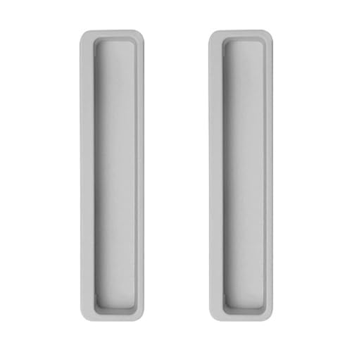 Schrankgriffe, 2 Stück versenkter Schranktürgriff, unsichtbarer, verdeckter Schiebetürgriff, mehrfarbiger Schubladengriff aus Aluminiumlegierung for Schrank, Kleiderschrank, Kommode(Grey1,143mm) von ZHURDFT