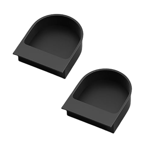 Schrankgriffe, 2 Stück versteckter Schrankgriff, bündige Schiebetürgriffe, quadratische versenkte Schrankgriffe, Schubladenknauf aus Aluminiumlegierung for Kommoden, Schränke, Kleiderschränke(Black) Schrankgriffe, 2 Stück versteckter Schrankgriff, bündige Schiebetürgriffe, quadratische versenkte Schrankgriffe, Schubladenknauf aus Aluminiumlegierung for Kommoden, Schränke, Kleiderschränke(Black) von ZHURDFT