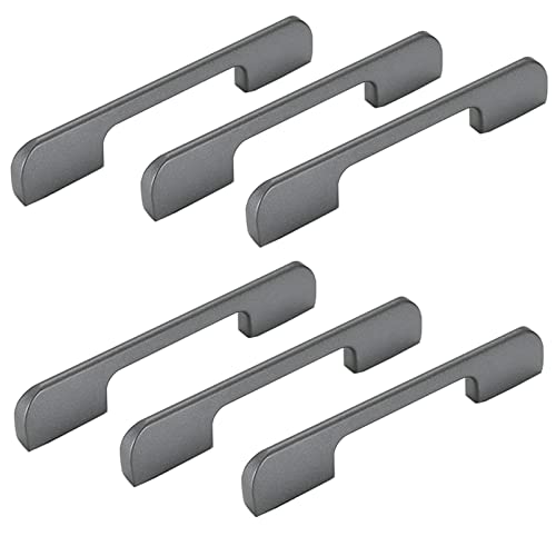 Schrankgriffe, 6 Stück Türgriffe for Küchenschränke, Schubladengriff aus Aluminiumlegierung, grauer Möbelgriff, Kleiderschrankgriff, Küchenschrankgriff(Hole centers:160mm) von ZHURDFT