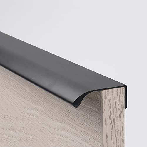 Schrankgriffe, Schwarze Schrankgriffe mit Schrauben, Küchengriffe aus Aluminiumlegierung, unsichtbarer, verdeckter Möbeltürgriff, Schlafzimmerschubladengriffe(Length 500mm) von ZHURDFT