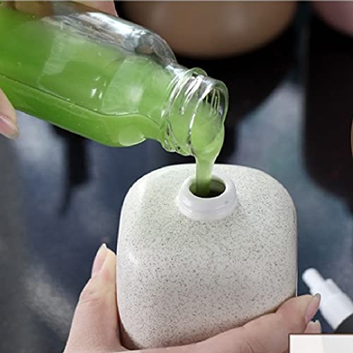 Seifenspender, Seifenspender for die Arbeitsplatte, aus Keramik, nachfüllbare Spülmittelspender for Küche, Seifenpumpe for, Premium-Lotionspender(Black) von ZHURDFT
