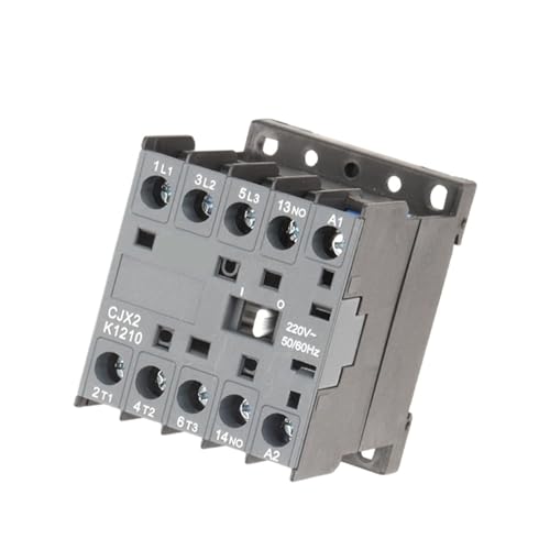 Wechselstromrelais, CJX2-0910 CJX2-0901 AC Schütz 9A 3 Phase 3Pole KEINE Spule Spannung 380V 220V 110V 36V 24V 50/60Hz Din Schiene Montiert 3P + 1NO/3P + 1NC(1201) von ZHURDFT