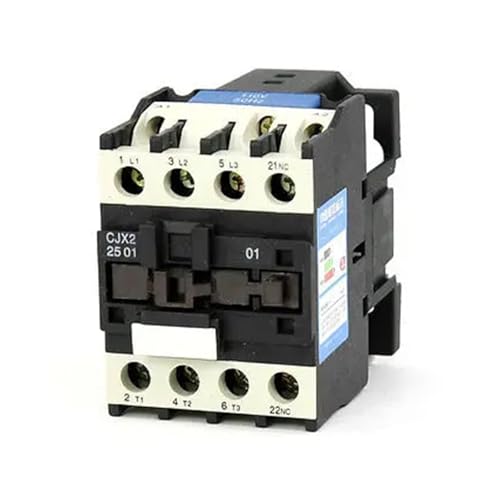Wechselstromrelais, CJX2-2501 AC-Schütz 110 V 50/60 Hz Spule 25 A 3 Phasen 3 Pole 1 Öffner von ZHURDFT