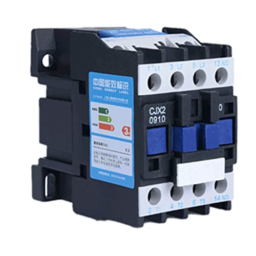 Wechselstromrelais, Schütz CJX2-0910 LC1 AC-Schütze 9a 3-phasig 3-polig Spannung 380 V 220 V 110 V 36 V 24 V 50/60 Hz Din-Schienenmontage 3p+1no Schließer(Ac 380v) von ZHURDFT