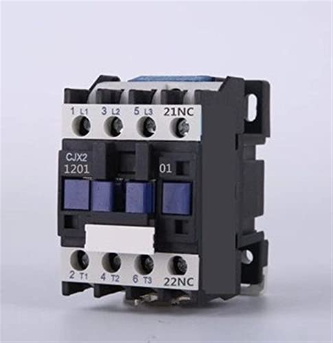 Wechselstromrelais, Schütz CJX2-1201 12A 3p+NC Magnetische AC-Elektro-3-polige Schütze for Einheit 3 Phasen 380 V 220 V 110 V 36 V 24 V Normalerweise geschlossene Schütze(Ac 24v) von ZHURDFT