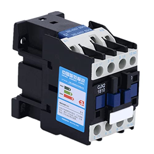 Wechselstromrelais, Schütz CJX2-1810 LC1 AC-Schütze 18a 3-phasig 3-polig Keine Spannung Spannung 38 0 V 220 V 110 V 36 V 24 V 50/60 Hz Din-Schienenmontage 3p+1no Schließer(Ac 380v) von ZHURDFT