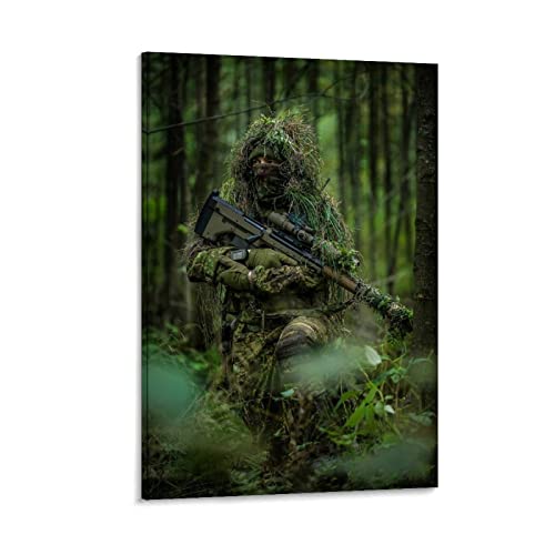 Sniper En Camouflage-Leinwand-Kunstposter und Wandkunstdruck, modernes Familienschlafzimmerdekor, Poster, 30 x 45 cm Sniper En Camouflage-Leinwand-Kunstposter und Wandkunstdruck, modernes Familienschlafzimmerdekor, Poster, 30 x 45 cm von ZHUTOU