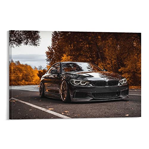 ZHUTOU Auto-Poster BMW 435, Leinwand-Kunst, Poster und Wandkunst, Kunstdruck, modernes Familien-Schlafzimmer, 40 x 60 cm von ZHUTOU