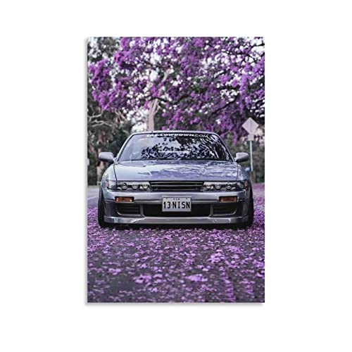 ZHUTOU Auto-Poster Nissan Silvia S13, Leinwand-Kunst, Poster und Wandkunst, Bilddruck, modernes Familienschlafzimmer, Deko-Poster, 40 x 60 cm von ZHUTOU