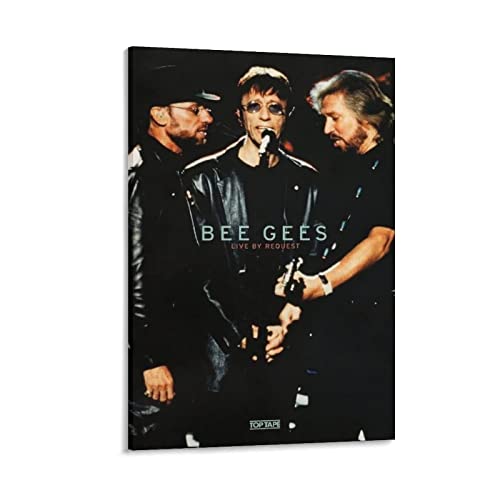 Bee Gees Poster Rock and Roll Hall of Fame Poster Klassische Charakter-Poster Leinwand Wandkunst Poster Dekorativ Modern Home Print Bild Kunstwerke Poster von ZHUYING