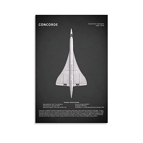 Flugzeugserie Poster Concorde Poster Kunst Poster Leinwand Gemälde Dekor Wanddruck Foto Zuhause Modern Dekorative Poster 60 x 90 cm Flugzeugserie Poster Concorde Poster Kunst Poster Leinwand Gemälde Dekor Wanddruck Foto Zuhause Modern Dekorative Poster 60 x 90 cm von ZHUYING