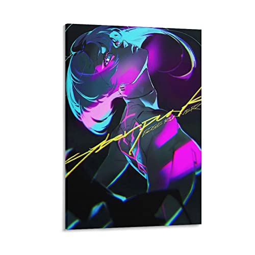 ZHUYING Cyberpunk Edgerunners Poster, beliebte Anime-Poster, Wandkunst, Gemälde, Leinwanddrucke, Dekoration, Poster, Kunstwerke, 40 x 60 cm von ZHUYING