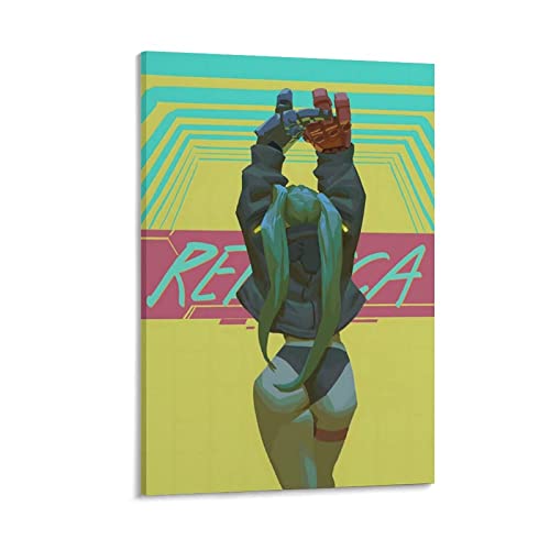 ZHUYING Cyberpunk Edgerunners Poster, beliebtes Anime-Poster, Kunst, Poster, Leinwand, Malerei, Dekoration, Wanddruck, Foto, Zuhause, moderne dekorative Poster, 50 x 75 cm von ZHUYING