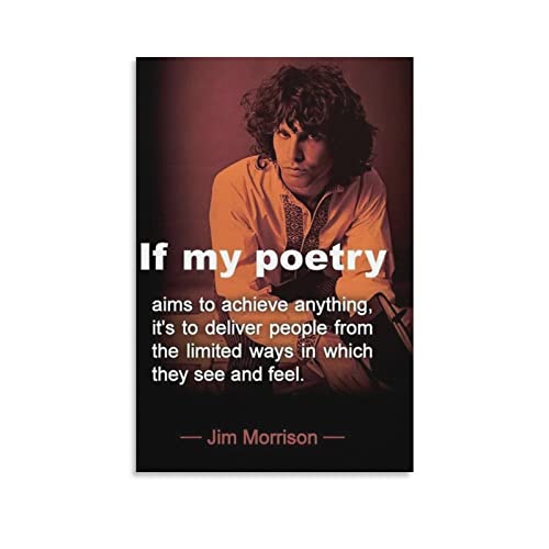 ZHUYING Jim Morrison Poster, Sänger-Poster, Rock and Roll, Kunstwerke, Leinwand, Poster, Wandkunstdrucke, Zuhause, moderne Dekoration, 20 x 30 cm ZHUYING Jim Morrison Poster, Sänger-Poster, Rock and Roll, Kunstwerke, Leinwand, Poster, Wandkunstdrucke, Zuhause, moderne Dekoration, 20 x 30 cm von ZHUYING