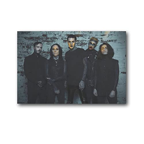 ZHUYING Motionless in White Poster Beliebtes Bandposter Rock Poster Kunst Poster Wandkunst Poster Scrollen Leinwand Gemälde Bild Wohnzimmer Dekor Zuhause 20,3 x 30,5 cm von ZHUYING