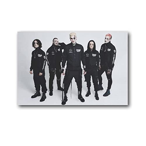 ZHUYING Motionless in White Poster Beliebtes Bandposter Rock Poster Wandkunst Gemälde Leinwand Drucke Dekor Poster Kunstwerke 40 x 60 cm von ZHUYING