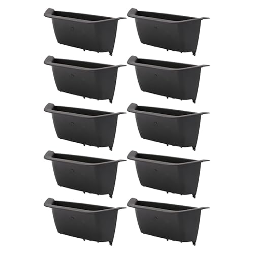 ZHUYRT 10 x Auto-Innentürgriff-Zugverkleidung, kompatibel/passend for Bmw F25 F26 X3 X4 2011–2017, vorne links, schwarz von ZHUYRT