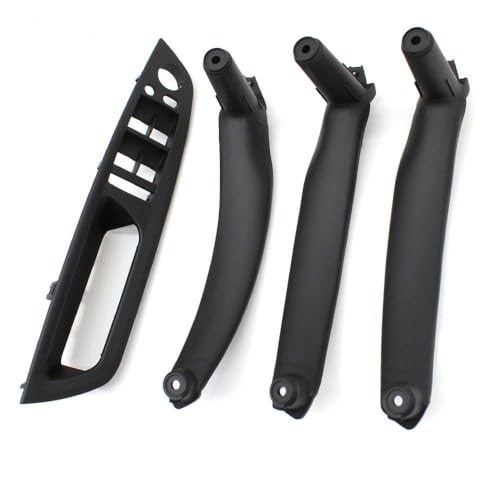 ZHUYRT 4PCS Kit LHD RHD Innere Fahrer Tür Fenster Schalter Armlehne Abdeckung Pull Griff Ersatz/Fit for BMW X5 x6 E70 E71 E72 2007-2013(Black LHD 4PCS) von ZHUYRT