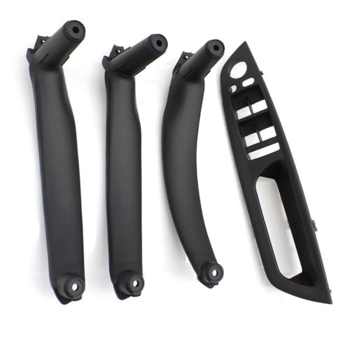 ZHUYRT 4PCS Kit LHD RHD Innere Fahrer Tür Fenster Schalter Armlehne Abdeckung Pull Griff Ersatz/Fit for BMW X5 x6 E70 E71 E72 2007-2013(Black RHD 4PCS) von ZHUYRT